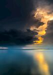 海面上的晚霞