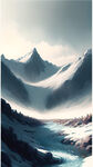 雪山流水