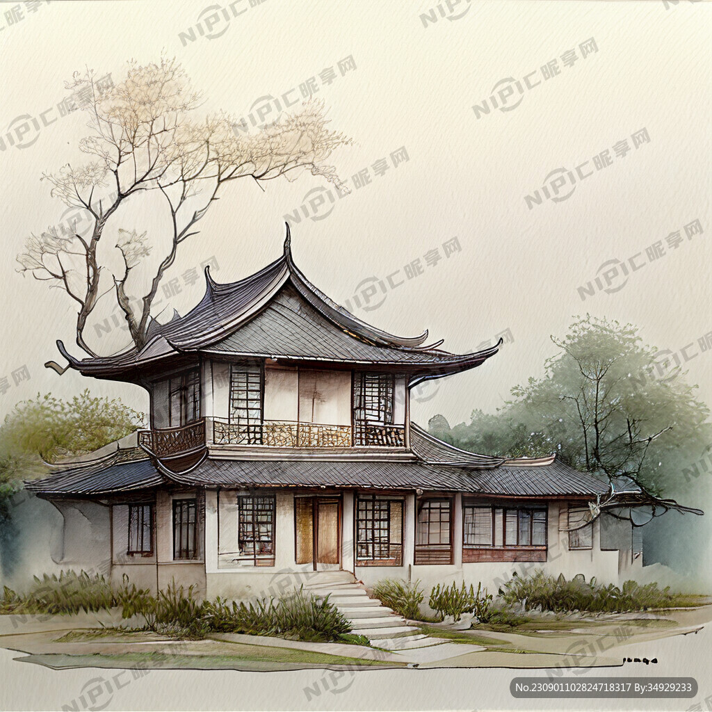 精致的中式房屋