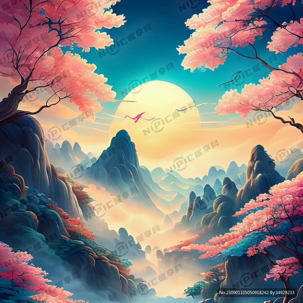 游戏梦幻唯美新中式风景 超高清