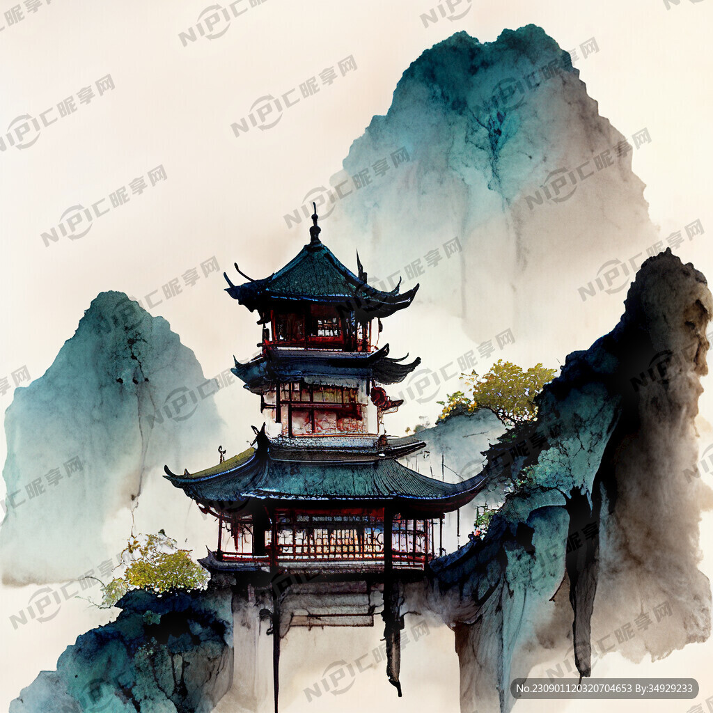 宏大场景 中国中式建筑