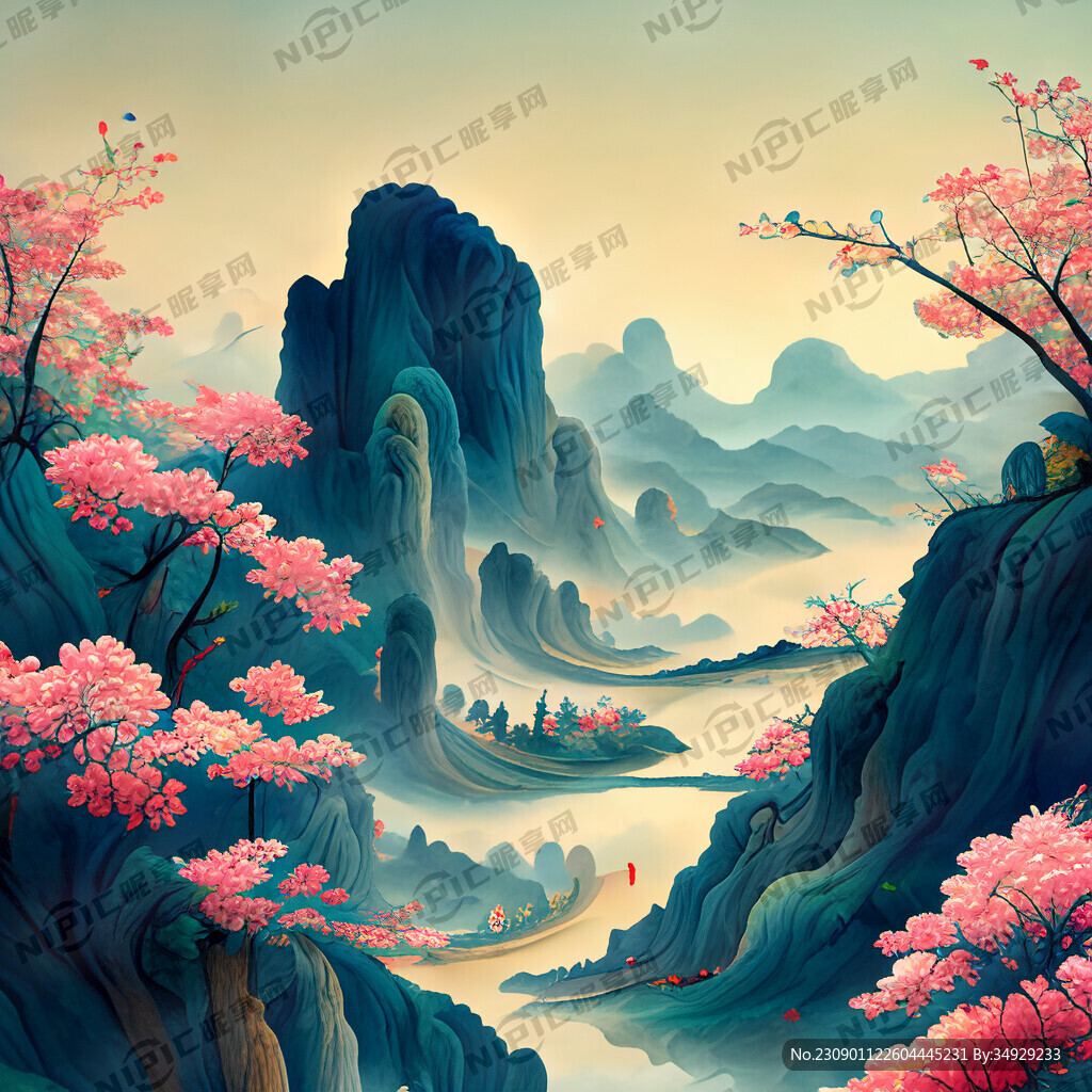游戏梦幻唯美新中式风景 超高清