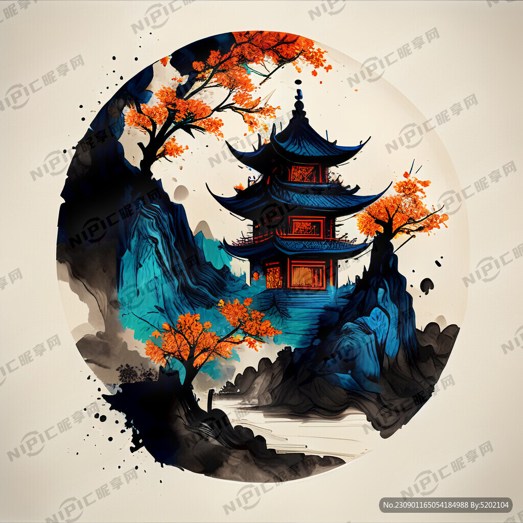 中国 意境 中药高清 线稿标志