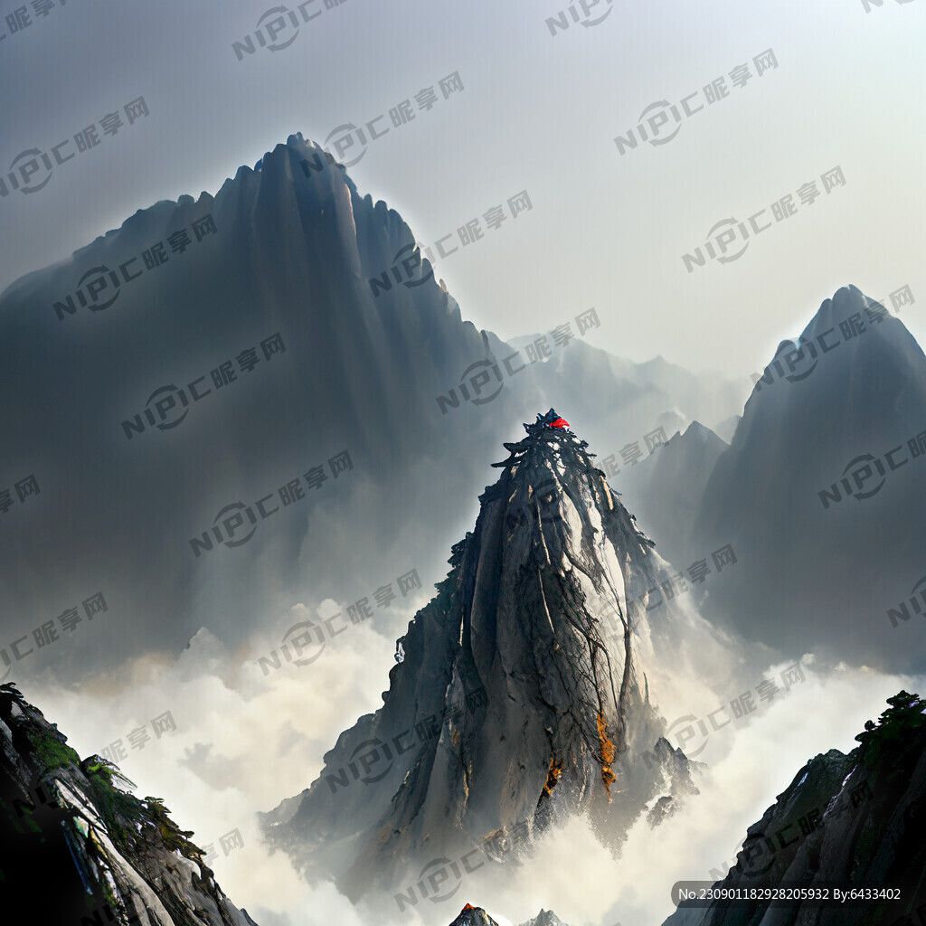 华山 展现华山的险峻 雄伟
