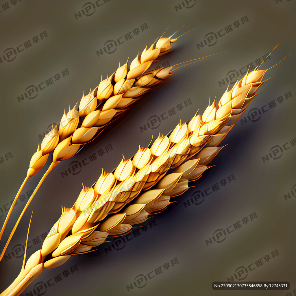 横躺着的金麦穗