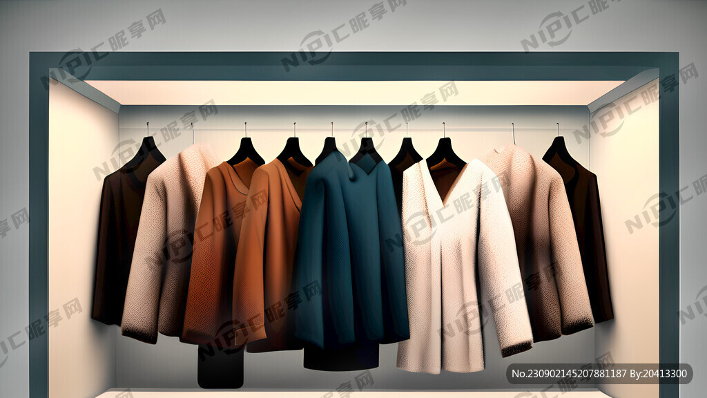 女装棉服灯箱海报图