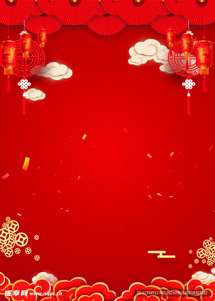红色背景