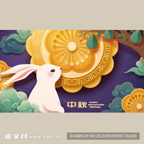 兔年中秋素材001
