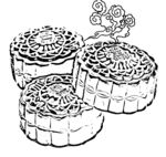 月饼白描