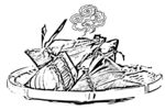 粽子白描
