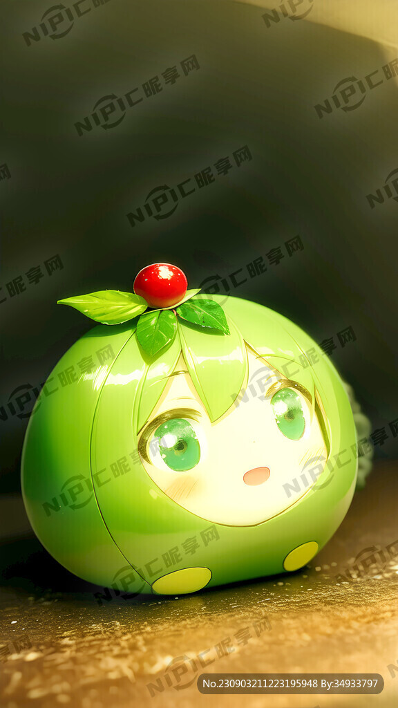 可爱的小女孩 圆脸大眼睛