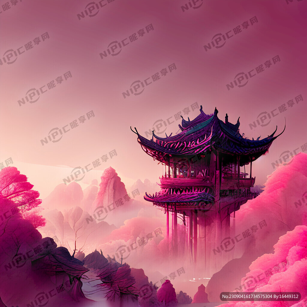 绚烂 渐变 粉色 闪光