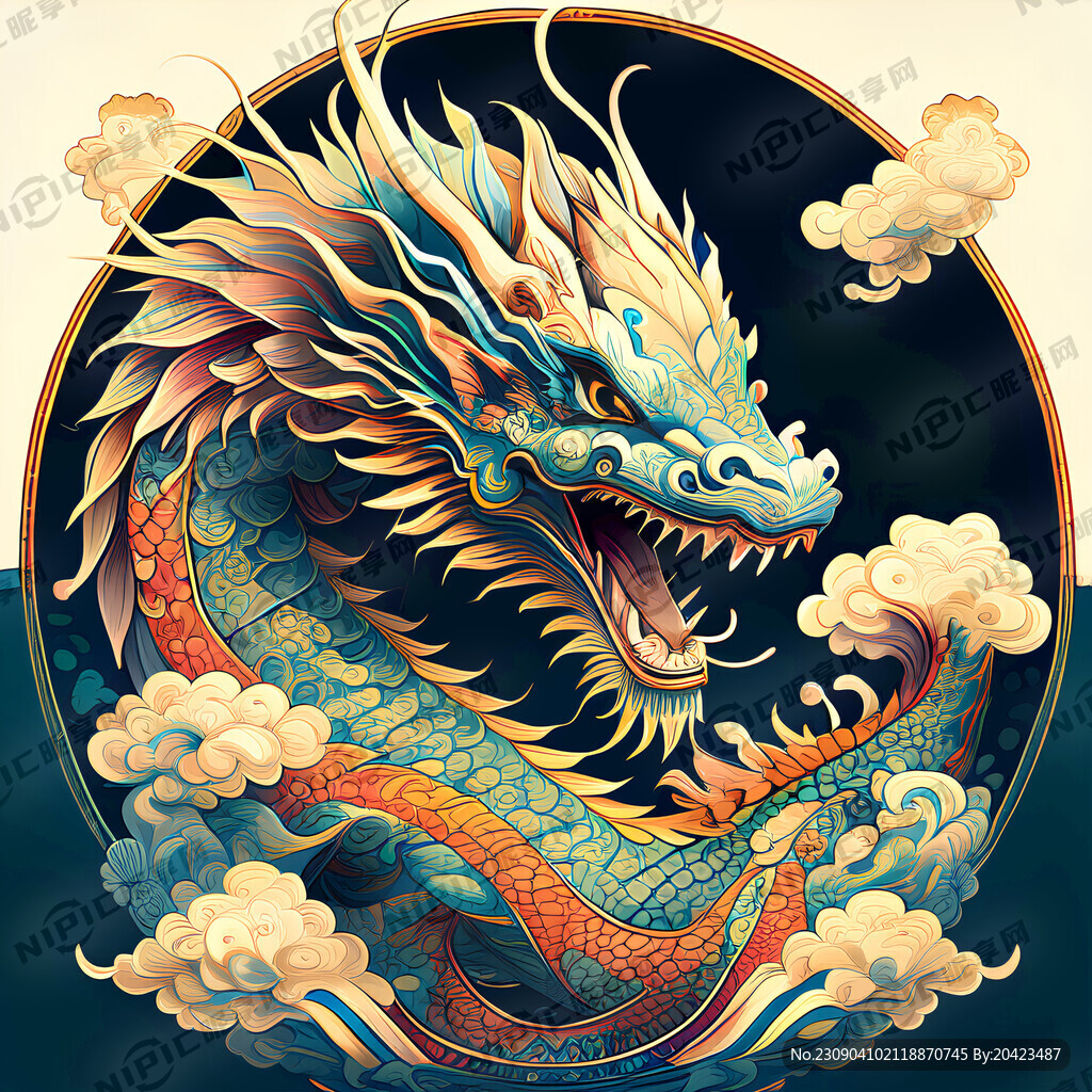 可爱 超可爱 喜气 笑 龙 云