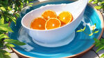 沐浴牛奶里的橙子开了花，风和日丽，小清新，超高清，细节刻画