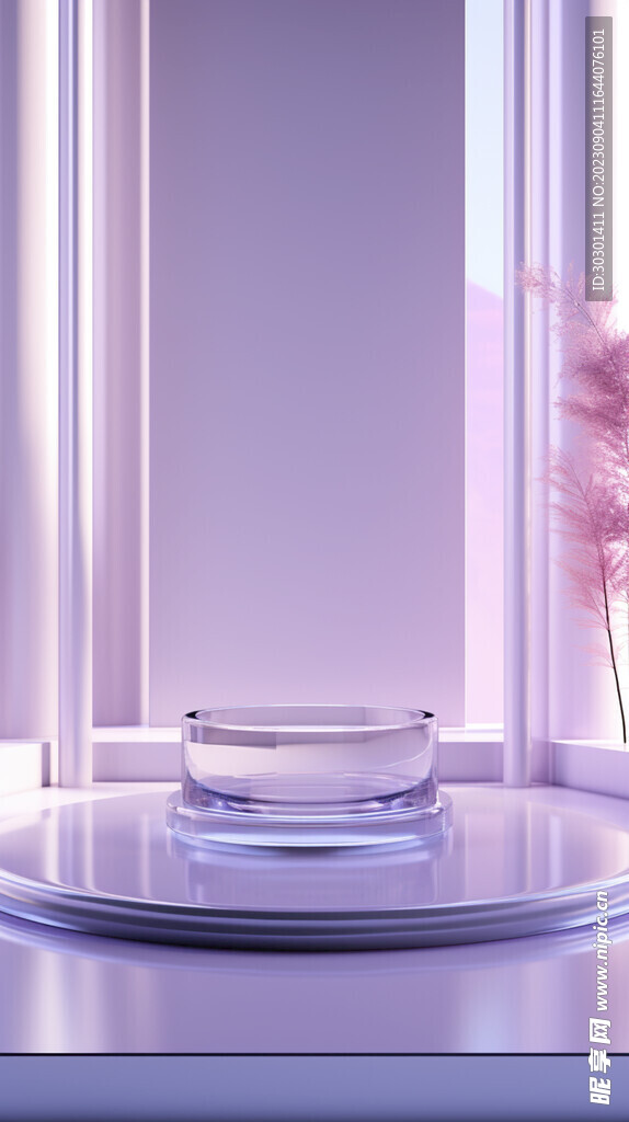 紫色台子场景高级高端背景图片
