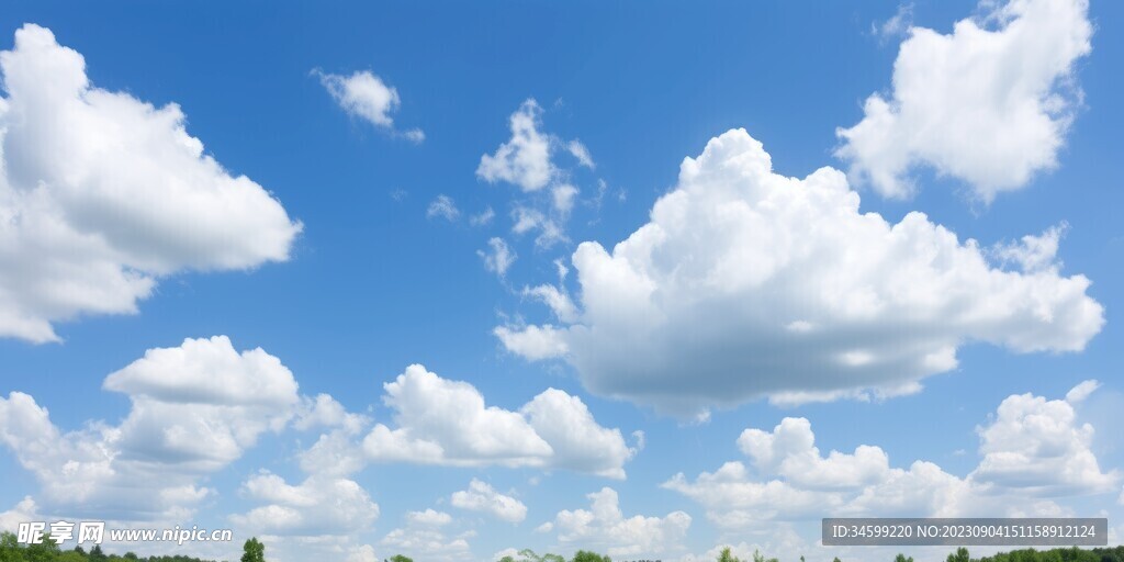 蓝天白云摄影图__自然风景_自然景观_摄影图库_昵图网