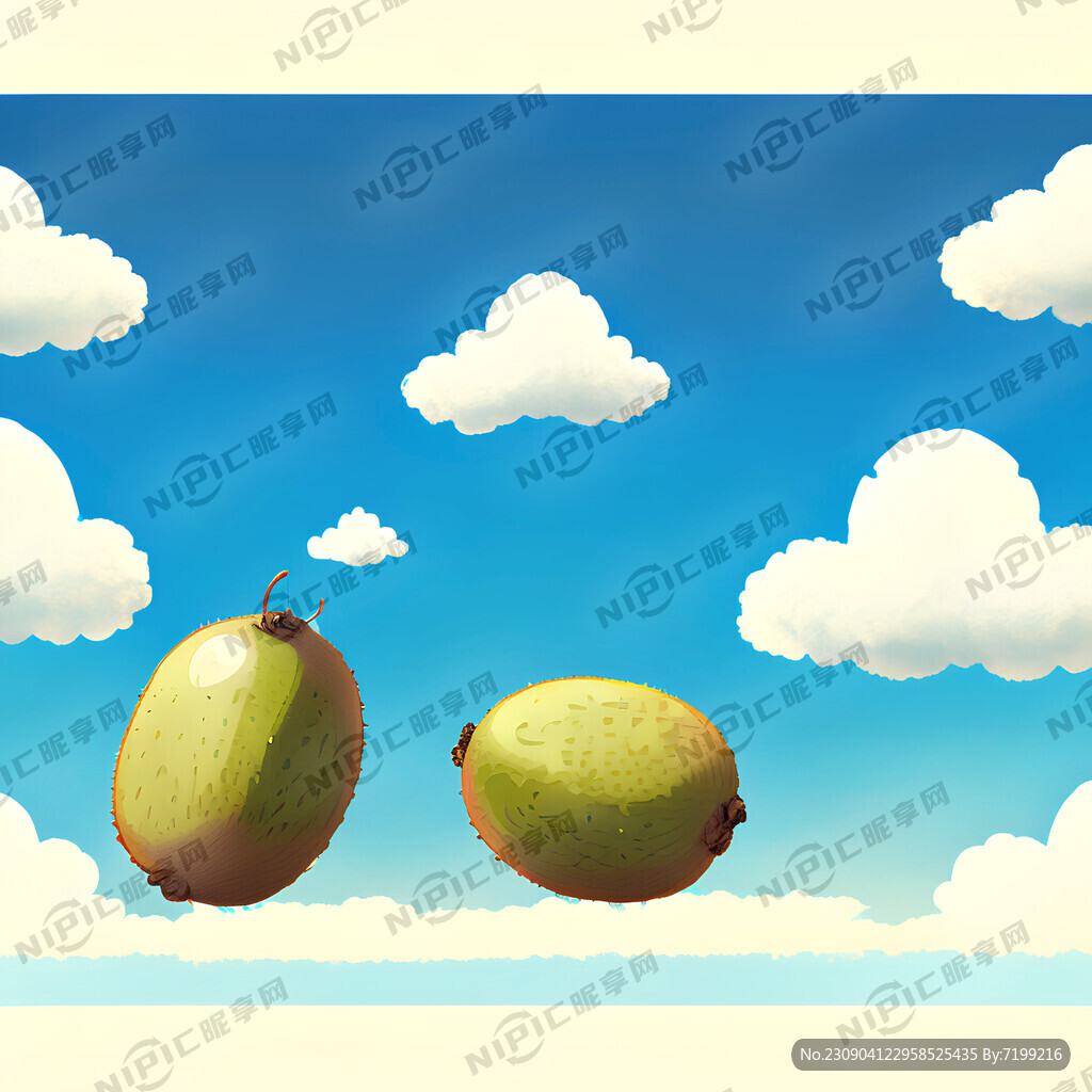 猕猴桃蓝天白云