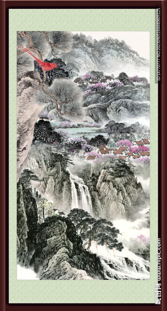 国画山水画 