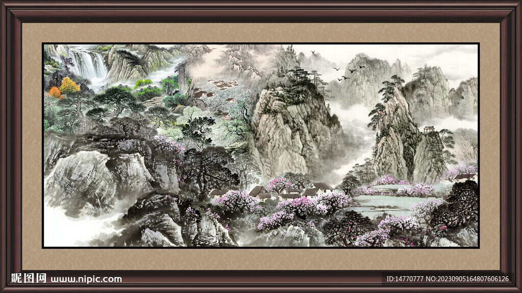 国画山水画 