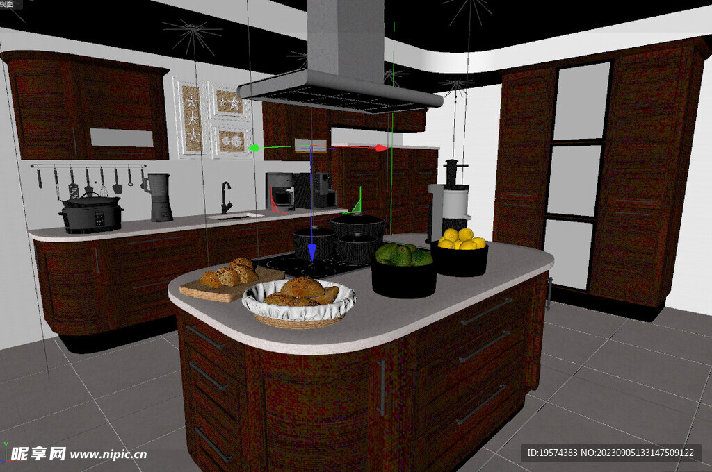 C4D模型 厨房