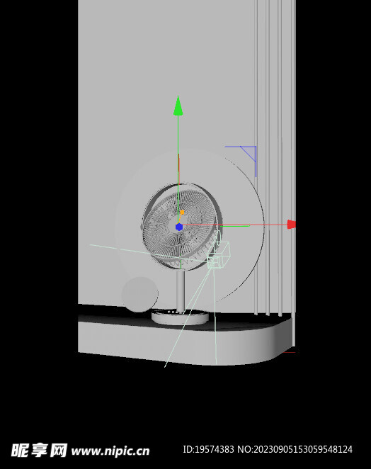  C4D模型 电风扇  