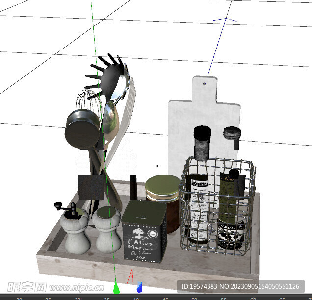 C4D模型 厨房工具