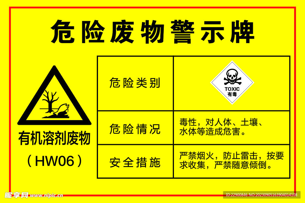 危险废物警示牌