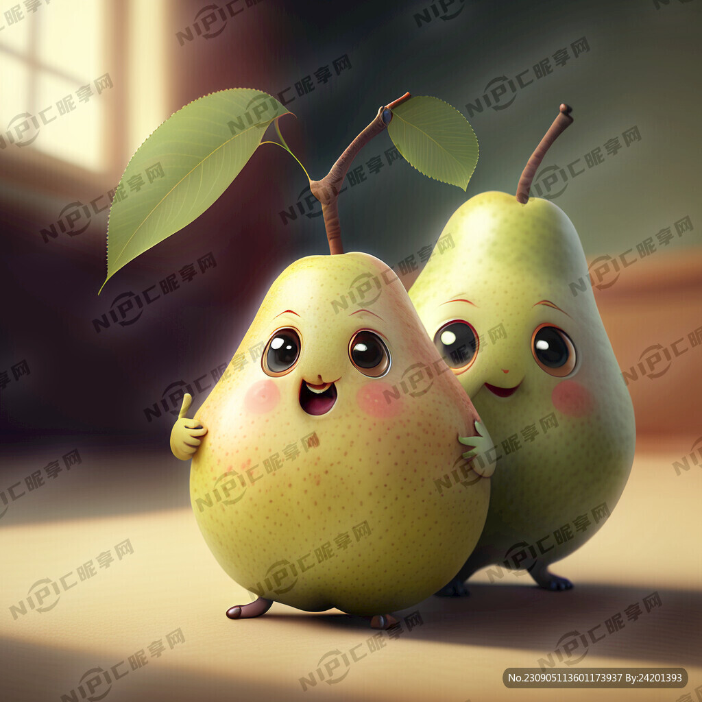 梨可爱活灵活现