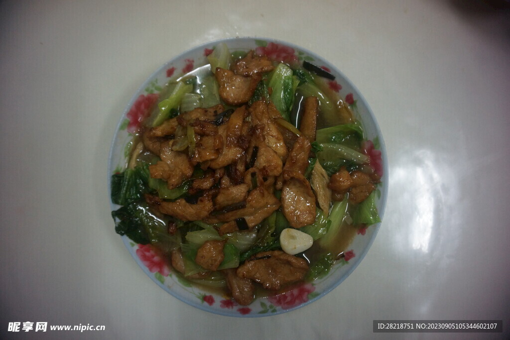 生菜炒瘦肉
