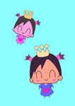 矢量卡通小女孩