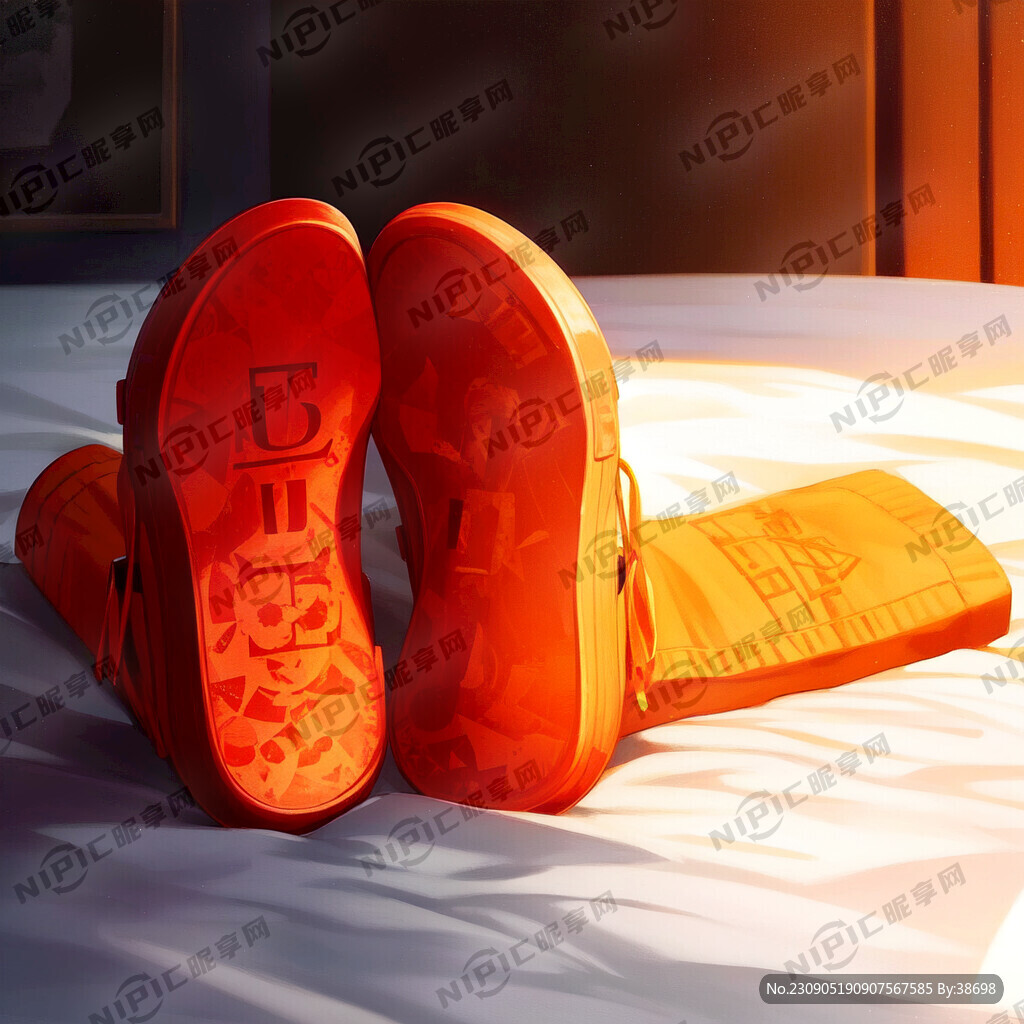 卡通袜子 二次元 橙色