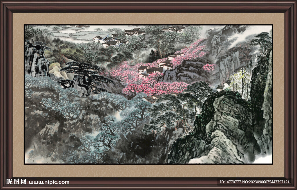国画山水画 