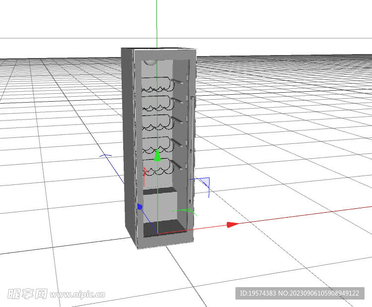  C4D模型 冰箱  