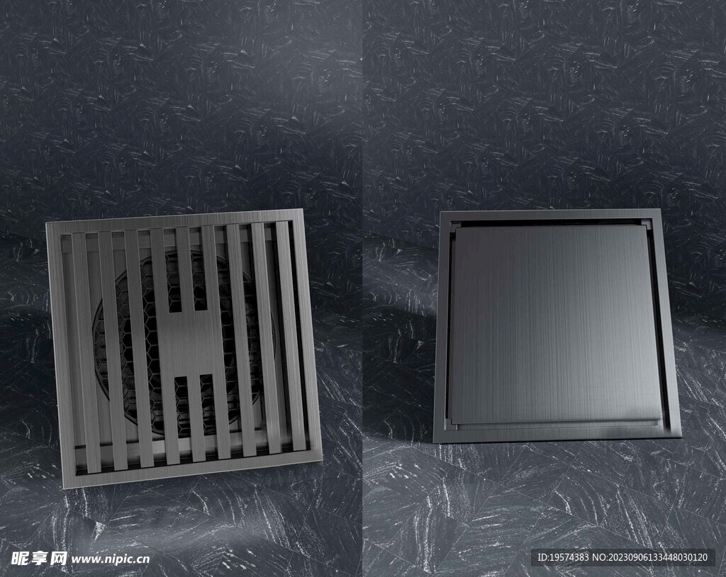 C4D模型 地漏