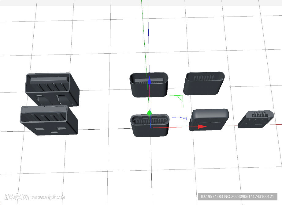  C4D模型 数据头