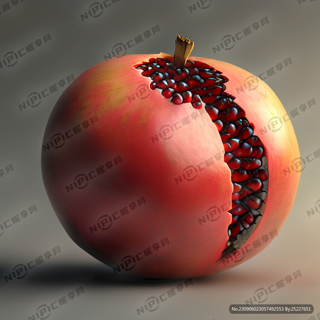 画一个石榴