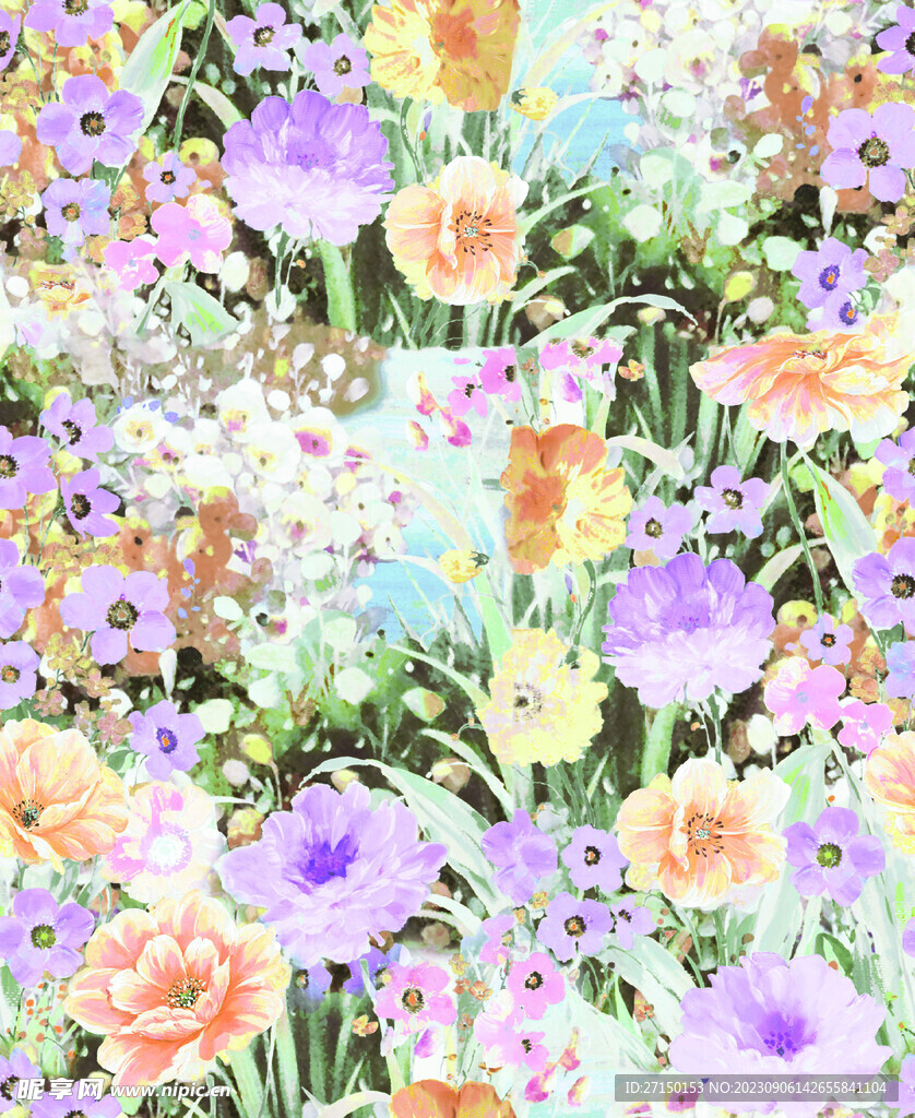 扎染花 