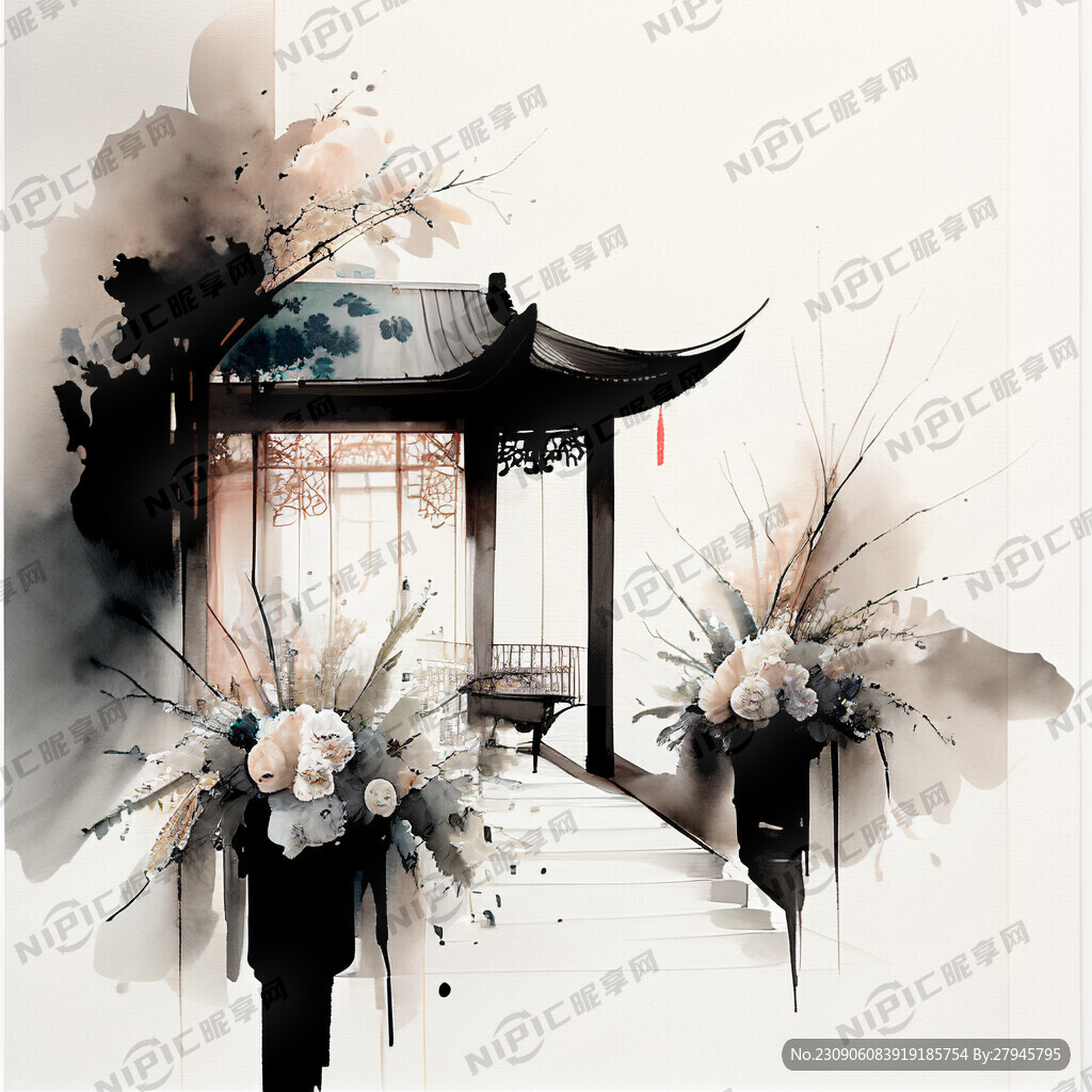 中式婚礼现场布置效果图