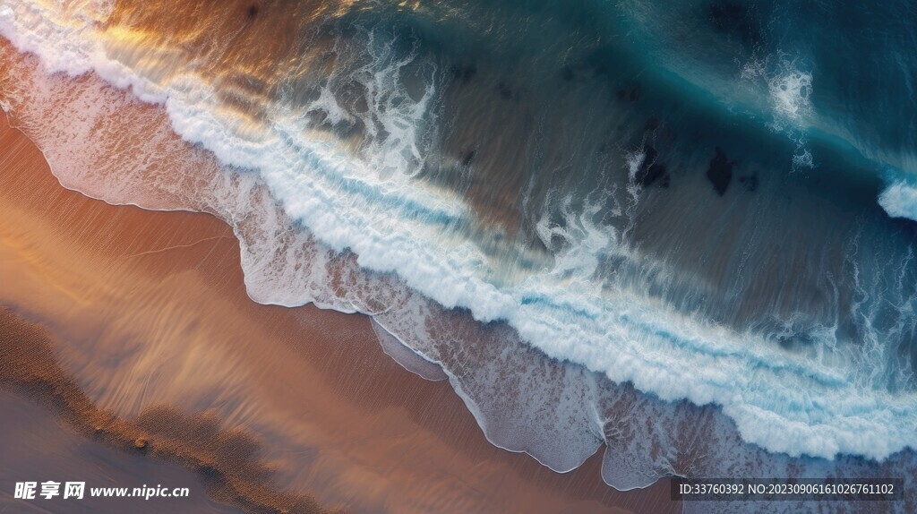 沙滩海浪