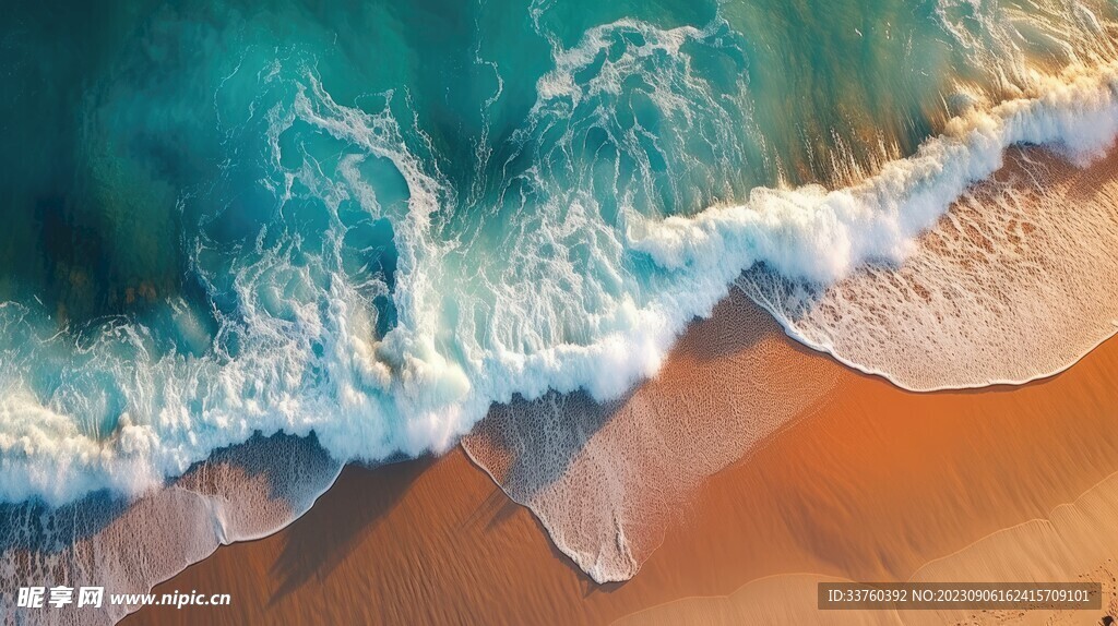 沙滩海浪