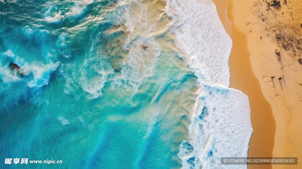沙滩海浪