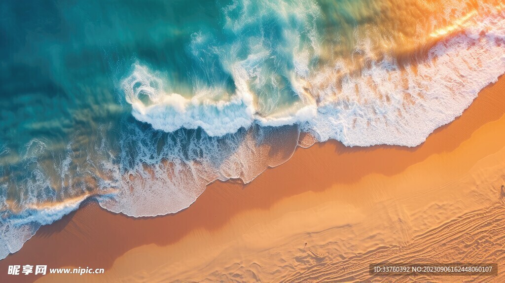 沙滩海浪