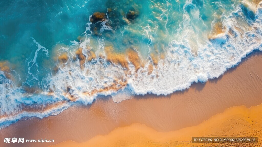 沙滩海浪