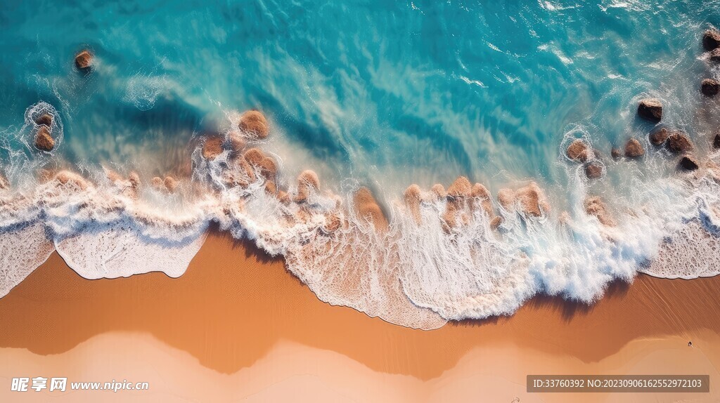 沙滩海浪