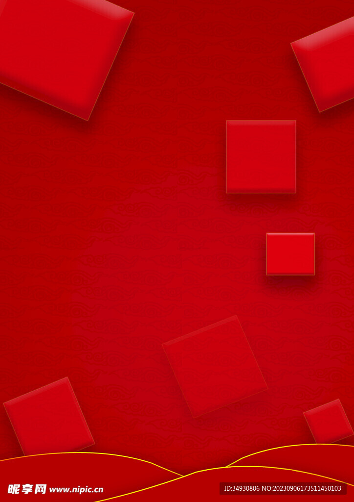 红色背景