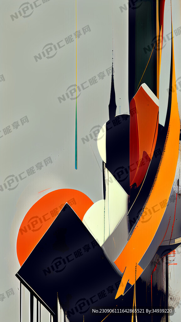 法式抽象画