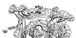 花鸟白描