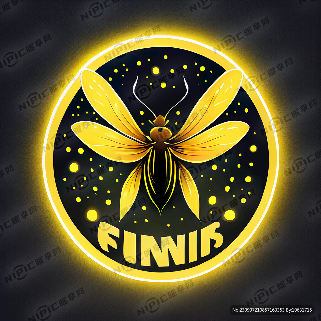 萤火虫标志设计加上萤火两个字