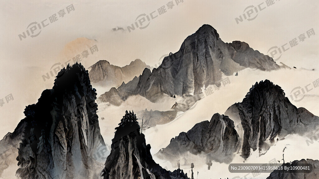 周杰伦 中国风 中国画 山水