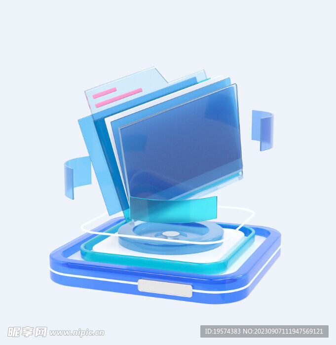 C4D模型 显示屏